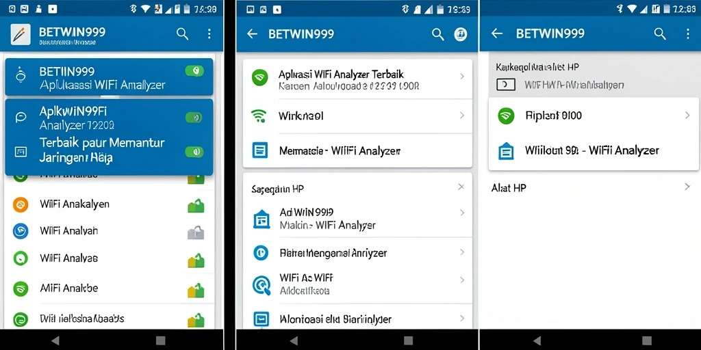 Tampilan antarmuka BETWIN999 yang user-friendly untuk analisis WiFi.