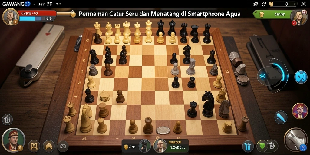 Tampilan antarmuka GAWANG69 yang elegan saat bermain Catur.
