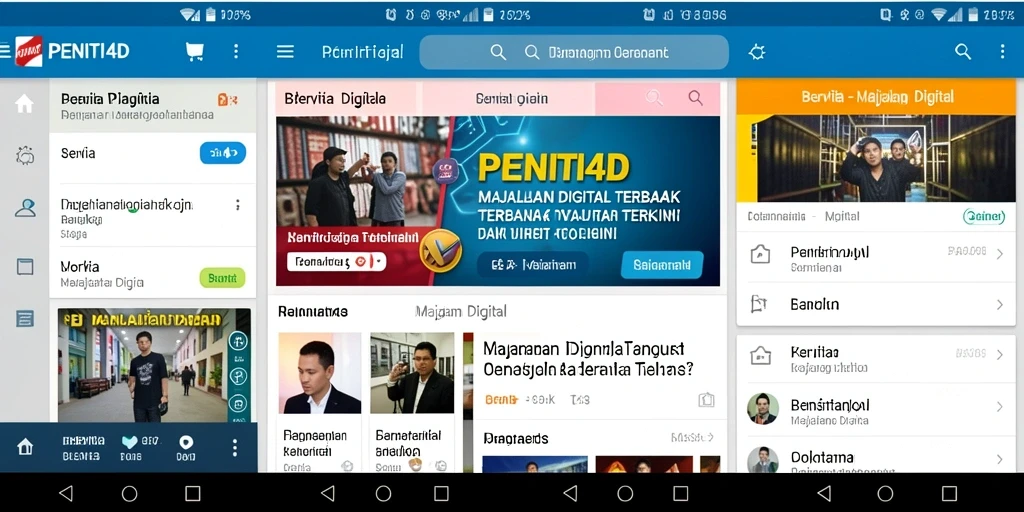 Antarmuka PENITI4D yang menarik dan mudah digunakan.