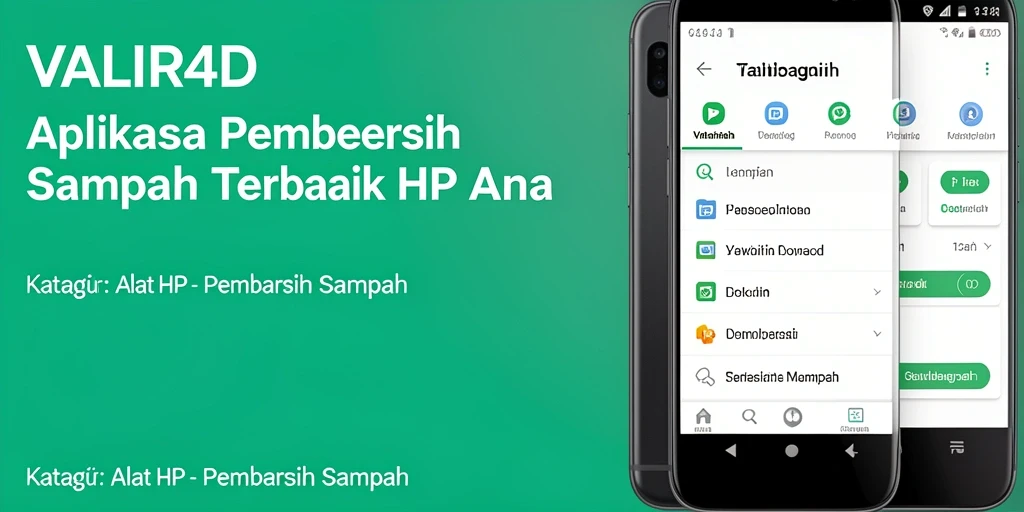 Screenshot antarmuka utama VALIR4D yang menunjukkan fungsi pembersih sampah.